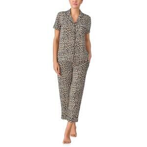 NWOT - Kate Spade New York Animal Print Short Sleeve Cropped Pajama Set XL